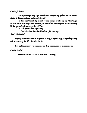 Đề thi vào Lớp 10 môn Ngữ văn