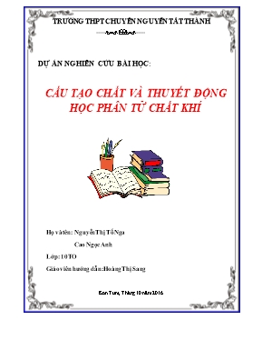 Dự án nghiên cứu bài học Cấu tạo chất và thuy