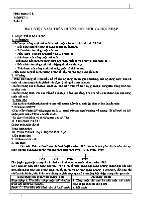 Giáo án Địa lý Lớp 12 - Bài 1 đến 20