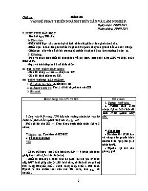 Giáo án Địa lý Lớp 12 - Tiết 28: Vấn đề phát