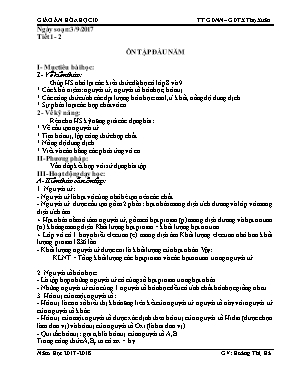 Giáo án Hóa học Lớp 10 - Chương trình cả năm 