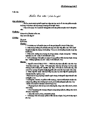 Giáo án Ngữ văn Lớp 9 - Tiết 156: Kiểm tra văn (Phần truyện)