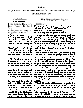 Giáo án ôn thi THPT Quốc gia môn Lịch sử - Bà