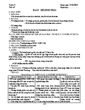 Giáo án Sinh học Lớp 9 - Tiết 48: Hệ sinh thái - Năm học 2013-2014