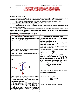 Giáo án Tự chọn Vật lý Lớp 11