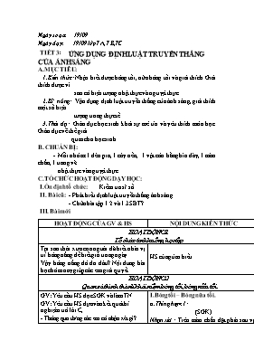 Giáo án Vật lý Lớp 7 - Tuần 3