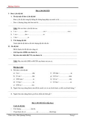 Lý thuyết và bài tập Vật lý 6 - Mai Quang Hưở