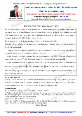 Phương pháp tư duy giải các bài tập hoán vị g