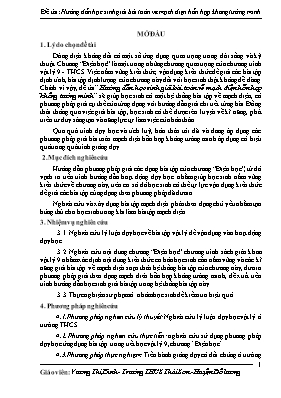 Sáng kiến kinh nghiệm Hướng dẫn học sinh giải bài toán về mạch điện hỗn hợp không tường minh