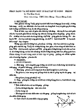 Sáng kiến kinh nghiệm Phân dạng và mở rộng mộ