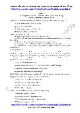 Tài liệu luyện thi THPT Quốc gia môn Hóa học 