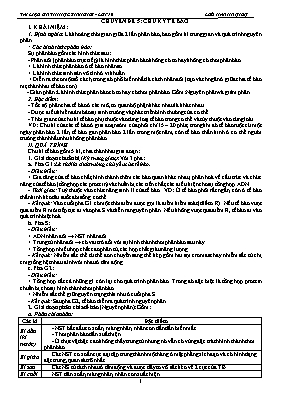Tài liệu ôn thi học sinh giỏi môn Sinh học Lớ