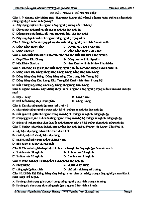 Tài liệu trắc nghiệm ôn thi THPT Quốc gia môn