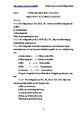 Tổng hợp bài tập nâng cao Hóa học 9