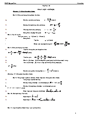 Tổng hợp các công thức Vật lý 10