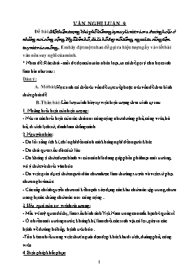 Trọng tâm ôn luyện Văn nghị luận 9