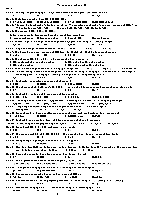 Tuyển tập đề thi trắc nghiệm học kỳ II môn Hóa học Lớp 10
