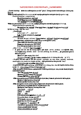 Bài tập Tag questions (Question tags)