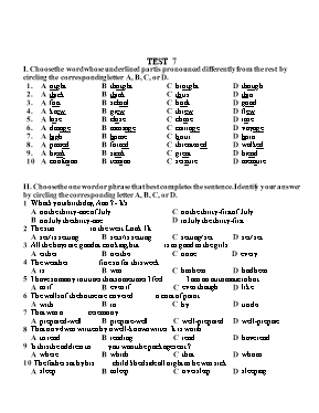 Đề luyện thi tuyển sinh vào Lớp 10 THPT môn T