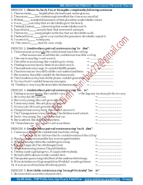 Đề ôn hè môn Tiếng Anh Lớp 9 - Đề 1