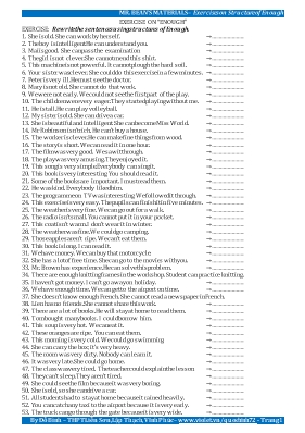 Exercise on “Enough”