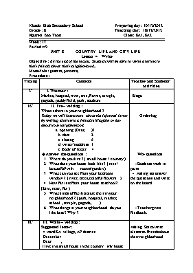 Giáo án Tiếng Anh 8 - Tiết 49 - Năm học 2012-2013 - Nguyễn Bảo Toàn