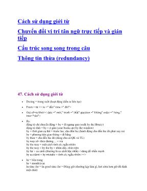 Kiến thức ôn thi vào Lớp 10 môn Tiếng Anh
